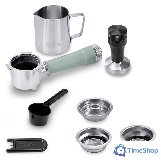 Рожковая кофеварка DeLonghi Dedica EC890.GR - Изображение №8 — Интернет-магазин Time-Shop