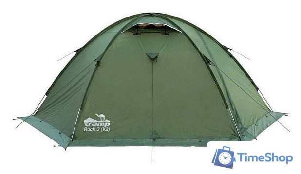 Экспедиционная палатка TRAMP Rock 3 v2 (зеленый) - Изображение №4 — Интернет-магазин Time-Shop