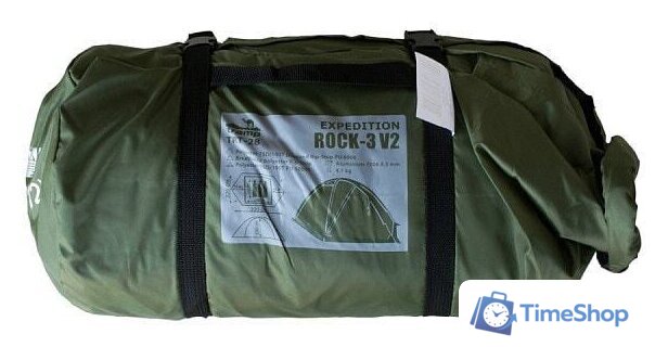 Экспедиционная палатка TRAMP Rock 3 v2 (зеленый) - Изображение №11 — Интернет-магазин Time-Shop