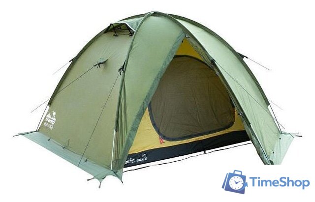 Экспедиционная палатка TRAMP Rock 3 v2 (зеленый) - Изображение №3 — Интернет-магазин Time-Shop