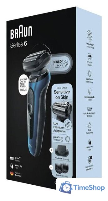 Электробритва Braun Series 6 61-B1500S - Изображение №2 — Интернет-магазин Time-Shop