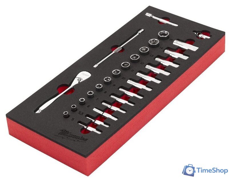 Набор головок слесарных Milwaukee 4932479824 - Изображение №2 — Интернет-магазин Time-Shop