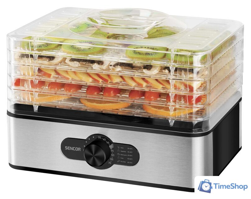 Сушилка для овощей и фруктов Sencor SFD 950SS - Изображение №1 — Интернет-магазин Time-Shop