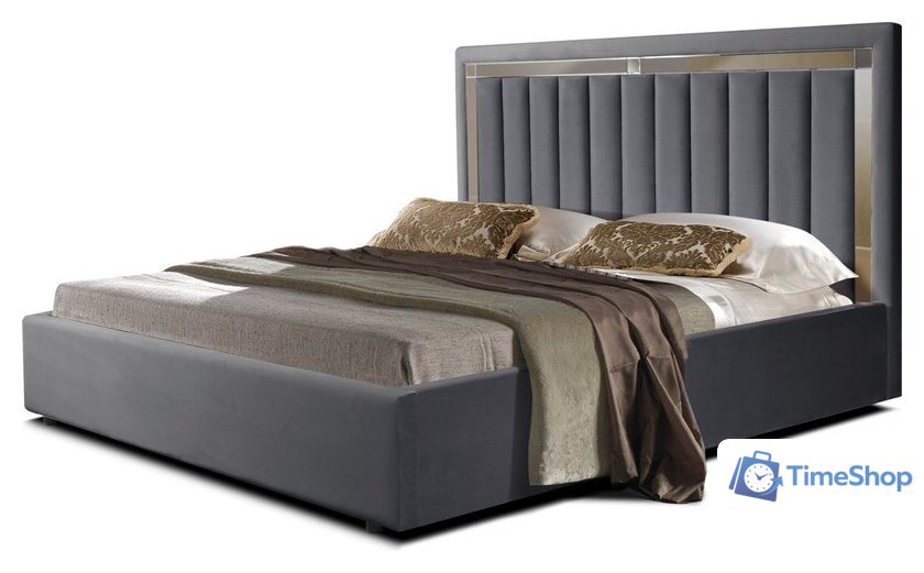 Кровать ФорестДекоГрупп Софи 1 160x200 без ПМ (Veluta Lux 32) - Изображение №1 — Интернет-магазин Time-Shop