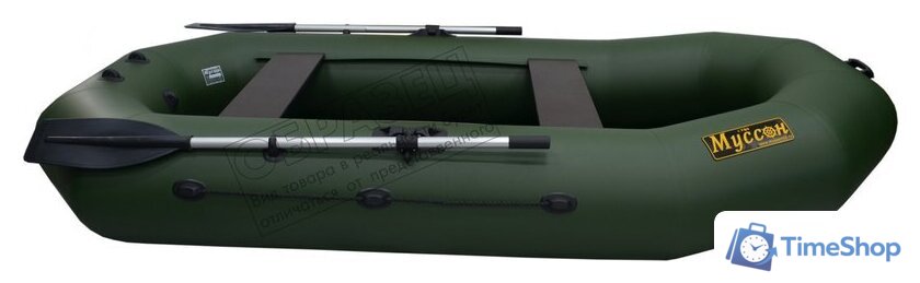Моторно-гребная лодка Муссон Н-300 РС (серый) - Изображение №3 — Интернет-магазин Time-Shop