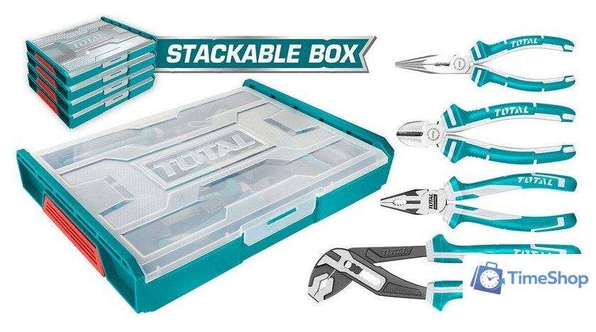 Набор пассатижей Total THKTV02P042 (4 предмета) - Изображение №1 — Интернет-магазин Time-Shop