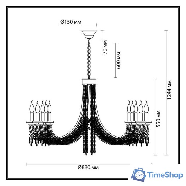 Подвесная люстра Odeon Light Capel 5063/10 - Изображение №5 — Интернет-магазин Time-Shop