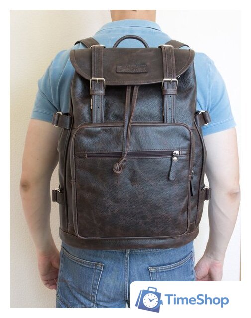 Городской рюкзак Carlo Gattini Volturno 3004-04 (темно-коричневый) - Изображение №5 — Интернет-магазин Time-Shop