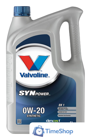 Моторное масло Valvoline SynPower DX1 0W-20 5л - Изображение №1 — Интернет-магазин Time-Shop