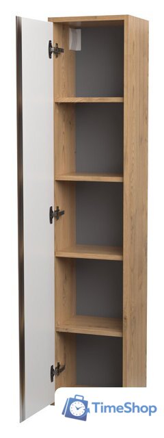  ЗОВ Шкаф-пенал Парма 150 PP150LHO0MBPMC1A (дуб/черный) - Изображение №2 — Интернет-магазин Time-Shop