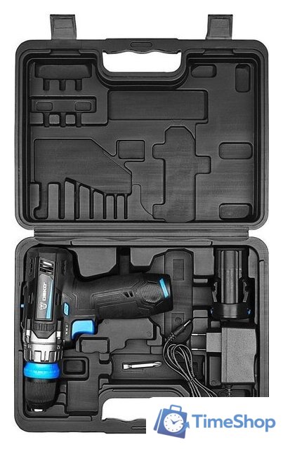 Дрель-шуруповерт Deko ZKCD12V PRO 084-1013 (с 2-мя АКБ, кейс) - Изображение №3 — Интернет-магазин Time-Shop