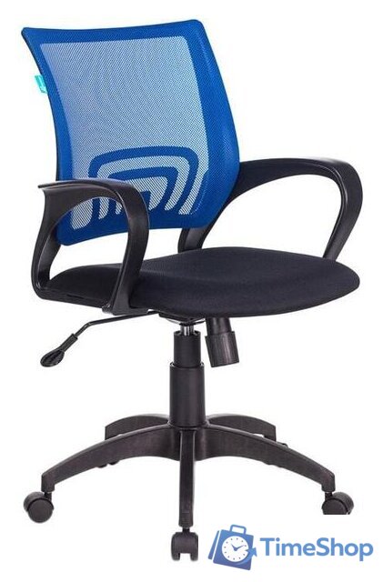 Офисное кресло Бюрократ CH-695N/BL/TW-11 (черный/синий) - Изображение №1 — Интернет-магазин Time-Shop