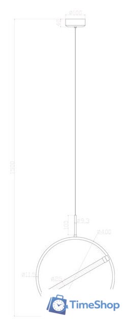 Подвесная люстра Arte Lamp Dolores A2565SP-1PB - Изображение №3 — Интернет-магазин Time-Shop