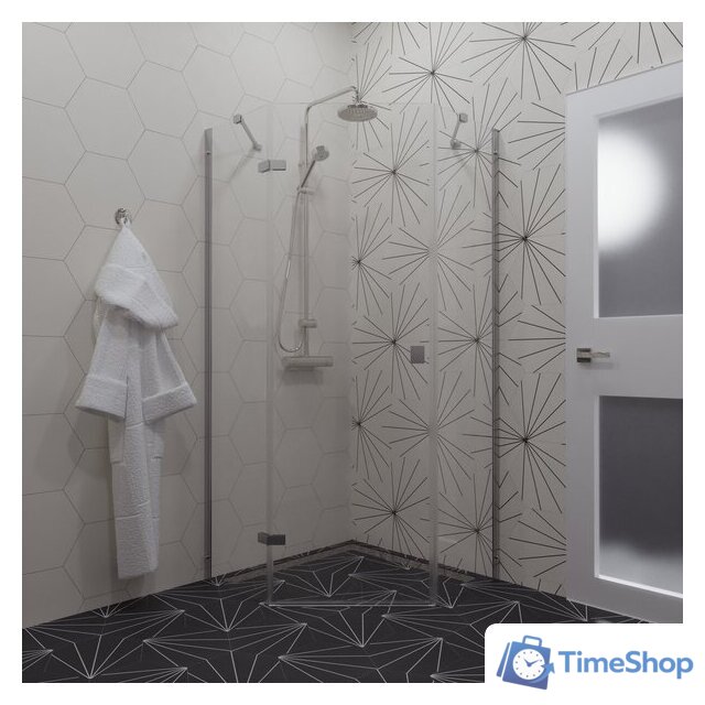 Душевой уголок Triton Сигма 100x100 (хром, без поддона) - Изображение №8 — Интернет-магазин Time-Shop