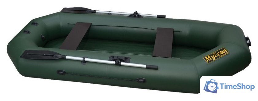 Моторно-гребная лодка Муссон S-280 (зеленый) - Изображение №3 — Интернет-магазин Time-Shop