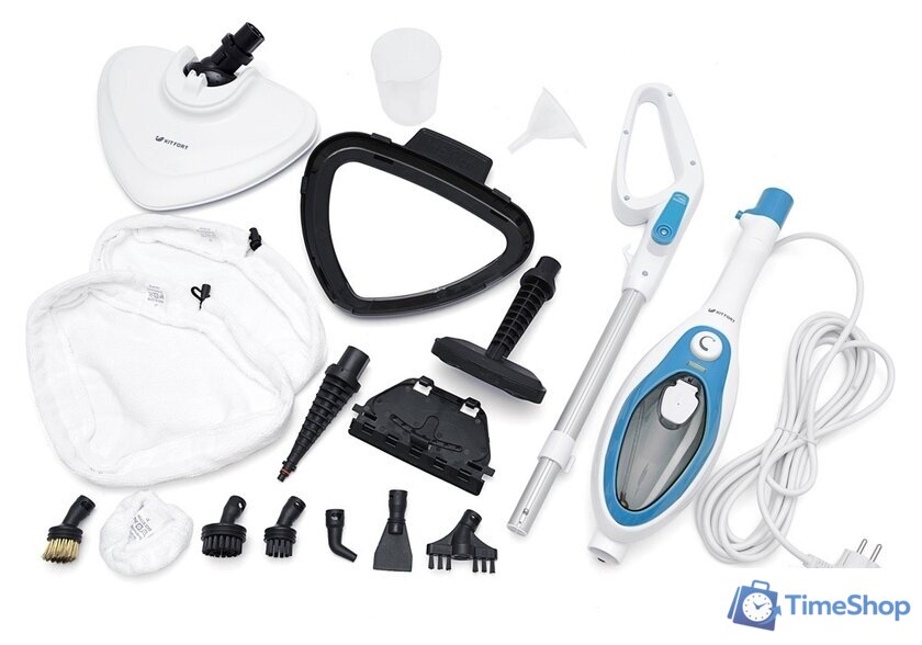 Паровая швабра Kitfort KT-1004-1 (голубой) - Изображение №9 — Интернет-магазин Time-Shop