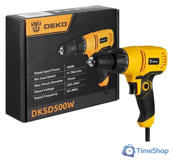 Безударная дрель Deko DKSD500W - Изображение №1 — Интернет-магазин Time-Shop
