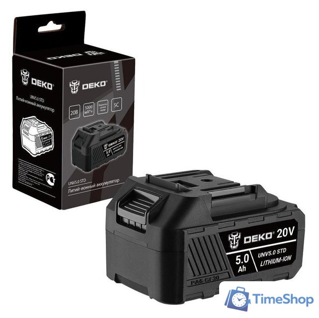 Аккумулятор Deko UNV5.0 STD 063-4495 (20В/5 Ач) - Изображение №1 — Интернет-магазин Time-Shop