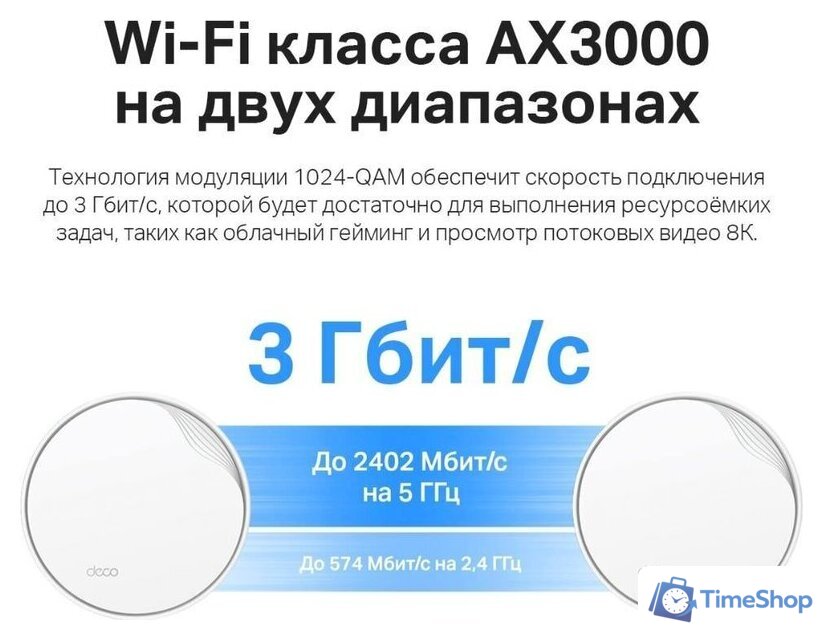 Wi-Fi система TP-Link Deco X50-PoE (3 шт) - Изображение №6 — Интернет-магазин Time-Shop