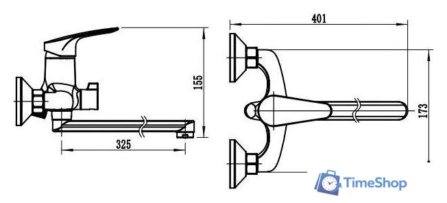 Смеситель Wellerein Blank 21BK31 - Изображение №7 — Интернет-магазин Time-Shop