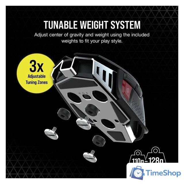 Игровая мышь Corsair M65 RGB Ultra Wireless (черный) - Изображение №6 — Интернет-магазин Time-Shop