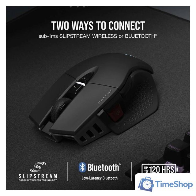 Игровая мышь Corsair M65 RGB Ultra Wireless (черный) - Изображение №3 — Интернет-магазин Time-Shop