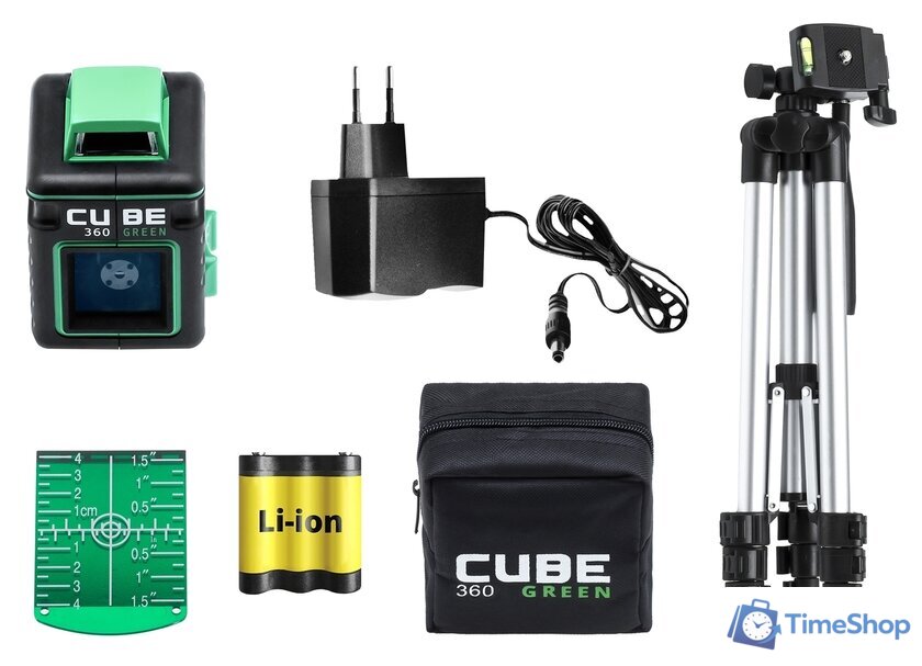 Лазерный нивелир ADA Instruments Cube 360 Green Professional Edition А00535 - Изображение №8 — Интернет-магазин Time-Shop