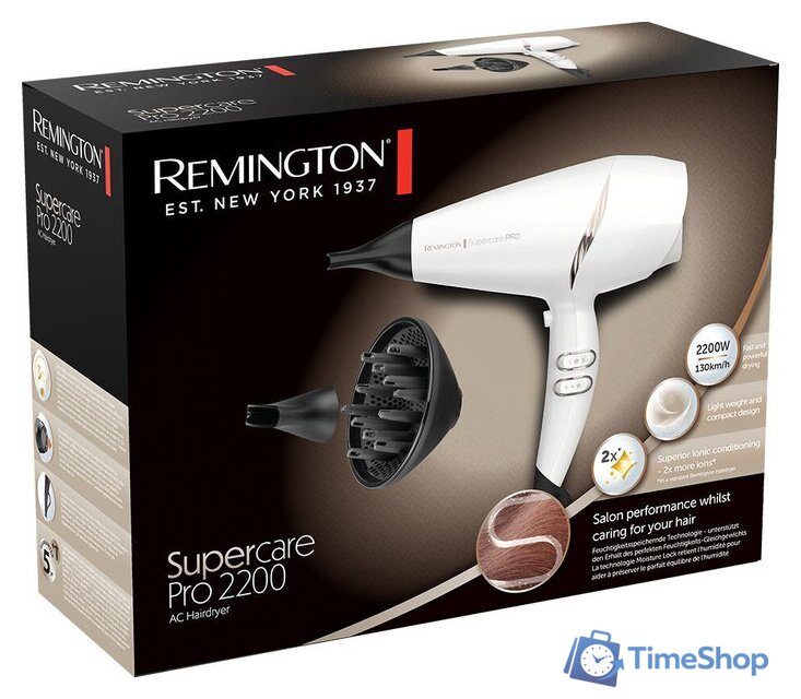Фен Remington Supercare Pro AC7200W - Изображение №4 — Интернет-магазин Time-Shop