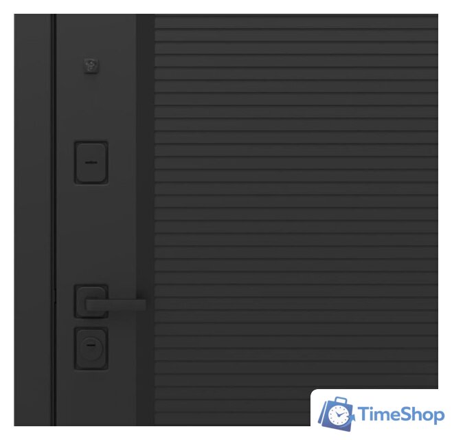 Металлическая дверь Guard Line зеркало графит/шагрень белая (86x205, правая) - Изображение №5 — Интернет-магазин Time-Shop