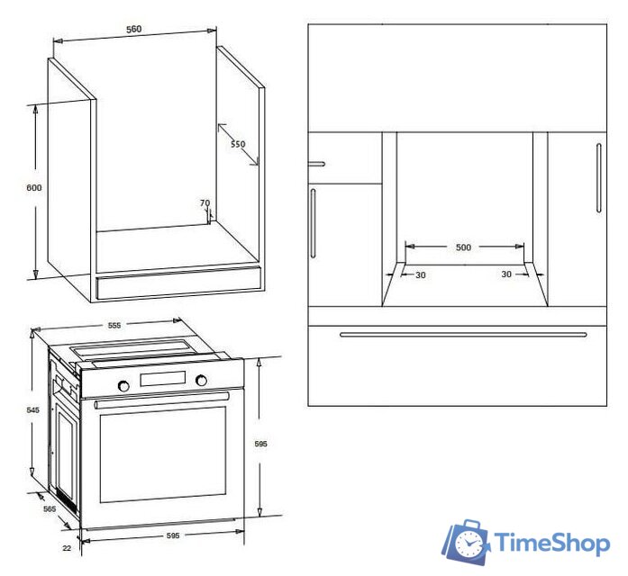 Электрический духовой шкаф Korting OKB 691 CSXN - Изображение №5 — Интернет-магазин Time-Shop