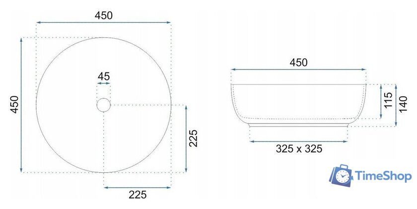 Умывальник Rea Elma U8493 - Изображение №6 — Интернет-магазин Time-Shop