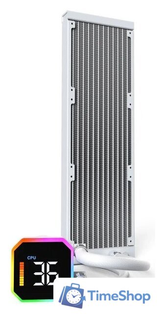 Система жидкостного охлаждения для процессора Montech HyperFlow Digital 360 (белый) - Изображение №3 — Интернет-магазин Time-Shop