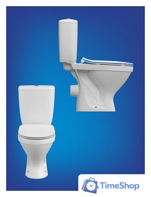 Унитаз напольный Cersanit Melar 031 3/6 DPL EO 64234 - Изображение №4 — Интернет-магазин Time-Shop