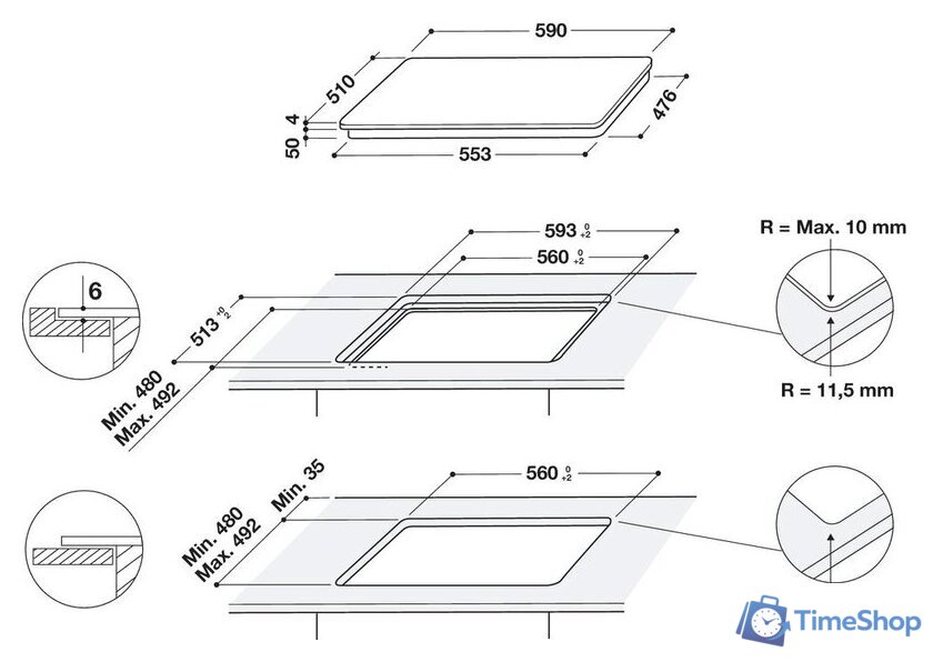 Варочная панель Whirlpool WF S7560 NE - Изображение №13 — Интернет-магазин Time-Shop