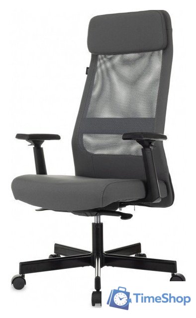 Офисное кресло Бюрократ T-995 (серый TW-01, сетка/ткань) - Изображение №3 — Интернет-магазин Time-Shop