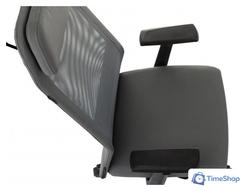 Офисное кресло Бюрократ T-995 (серый TW-01, сетка/ткань) - Изображение №10 — Интернет-магазин Time-Shop