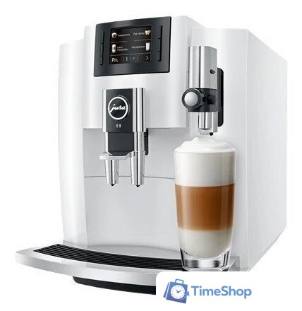 Кофемашина JURA E8 Piano White - Изображение №1 — Интернет-магазин Time-Shop
