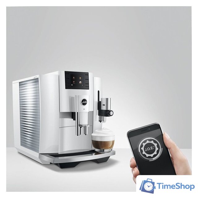 Кофемашина JURA E8 Piano White - Изображение №4 — Интернет-магазин Time-Shop