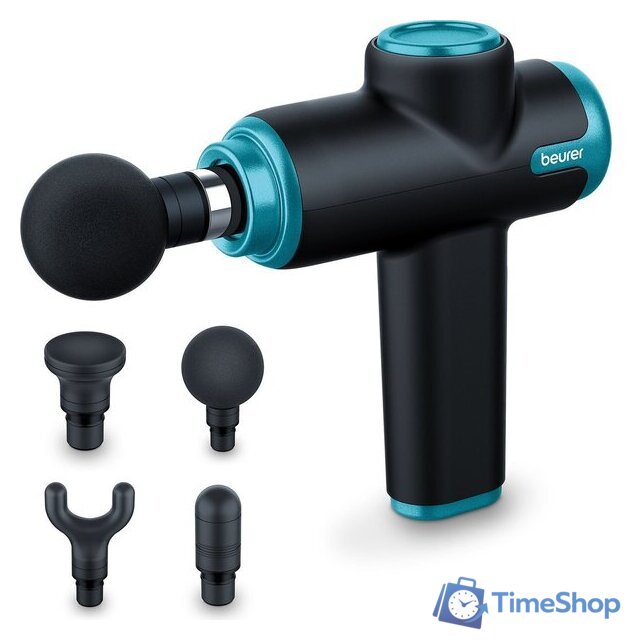 Перкуссионный массажер Beurer MG 99 LE (черный/бирюзовый) - Изображение №1 — Интернет-магазин Time-Shop