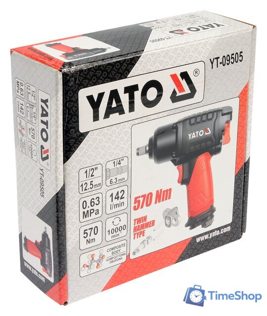 Пневматический гайковерт Yato YT-09505 - Изображение №5 — Интернет-магазин Time-Shop