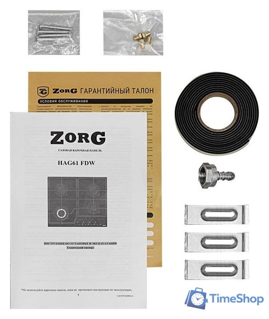Варочная панель ZorG HAG61 FDW black - Изображение №8 — Интернет-магазин Time-Shop