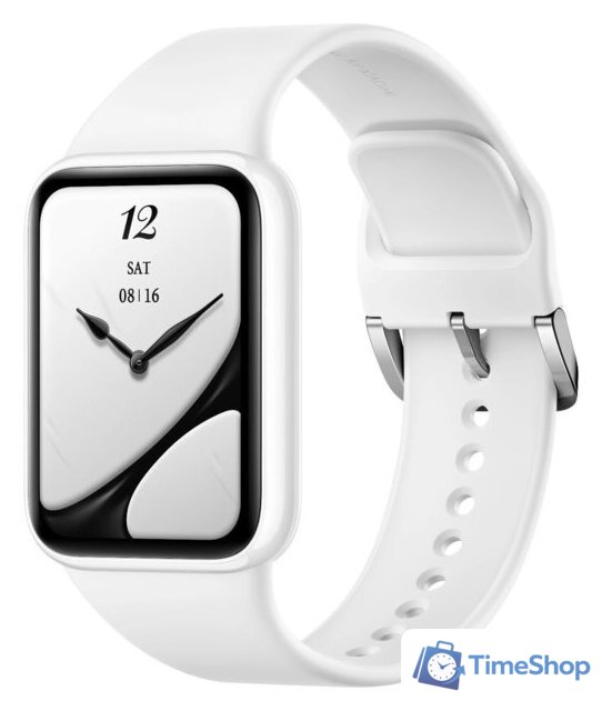 Фитнес-браслет Xiaomi Smart Band 10 Pro M2559B1 (белая керамика, с белым силиконовым ремешком, международная версия) - Изображение №1 — Интернет-магазин Time-Shop