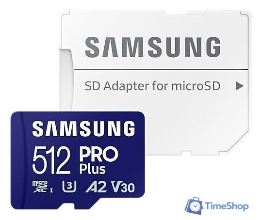 Карта памяти Samsung PRO Plus microSDXC 512GB MB-MD512SA/EU (с адаптером) - Изображение №4 — Интернет-магазин Time-Shop