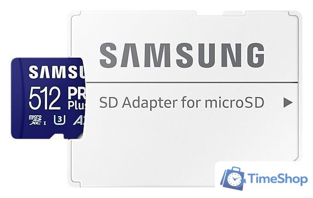 Карта памяти Samsung PRO Plus microSDXC 512GB MB-MD512SA/EU (с адаптером) - Изображение №5 — Интернет-магазин Time-Shop