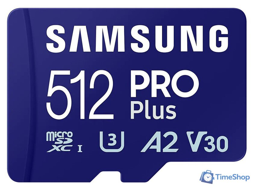 Карта памяти Samsung PRO Plus microSDXC 512GB MB-MD512SA/EU (с адаптером) - Изображение №1 — Интернет-магазин Time-Shop