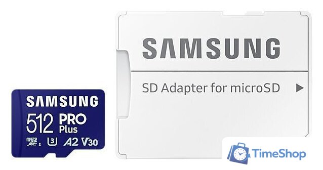 Карта памяти Samsung PRO Plus microSDXC 512GB MB-MD512SA/EU (с адаптером) - Изображение №6 — Интернет-магазин Time-Shop