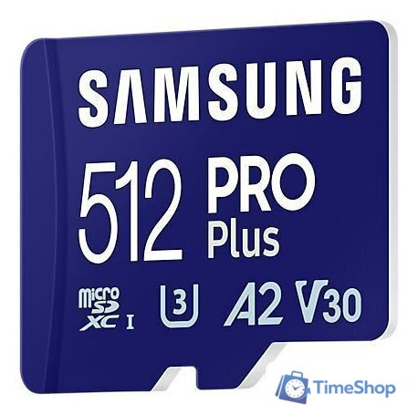 Карта памяти Samsung PRO Plus microSDXC 512GB MB-MD512SA/EU (с адаптером) - Изображение №2 — Интернет-магазин Time-Shop
