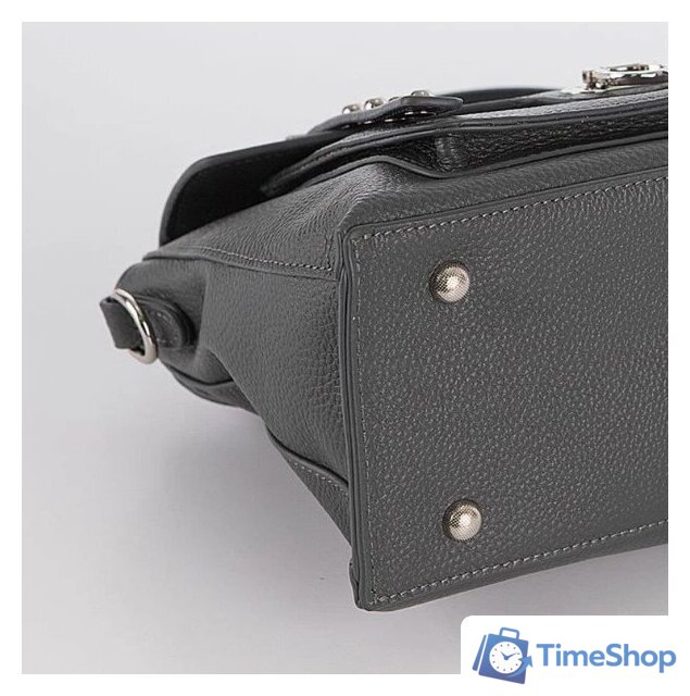 Женская сумка Poshete 845-SR20026OL-GRY (серый) - Изображение №4 — Интернет-магазин Time-Shop