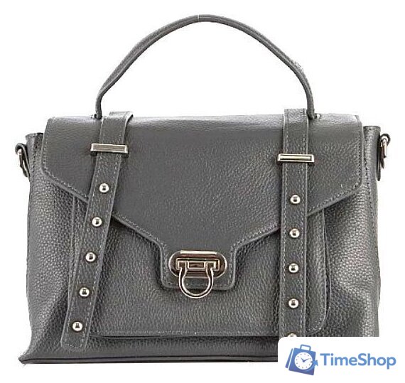 Женская сумка Poshete 845-SR20026OL-GRY (серый) - Изображение №1 — Интернет-магазин Time-Shop