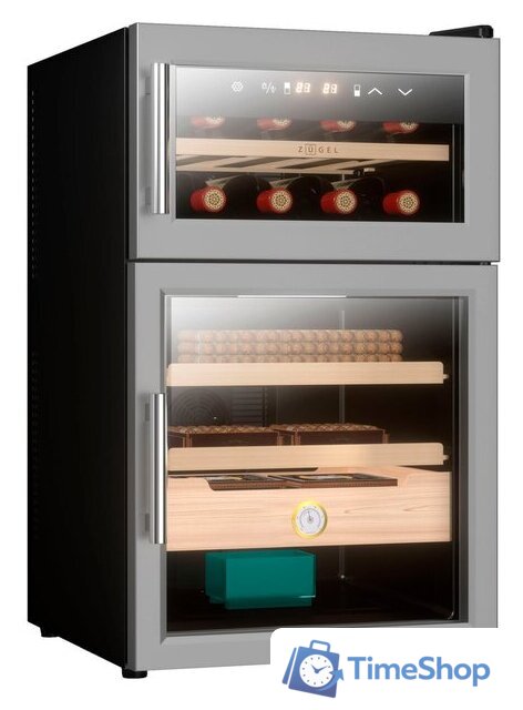 Винный шкаф-хьюмидор ZUGEL ZTH80DX Dual Zone - Изображение №1 — Интернет-магазин Time-Shop
